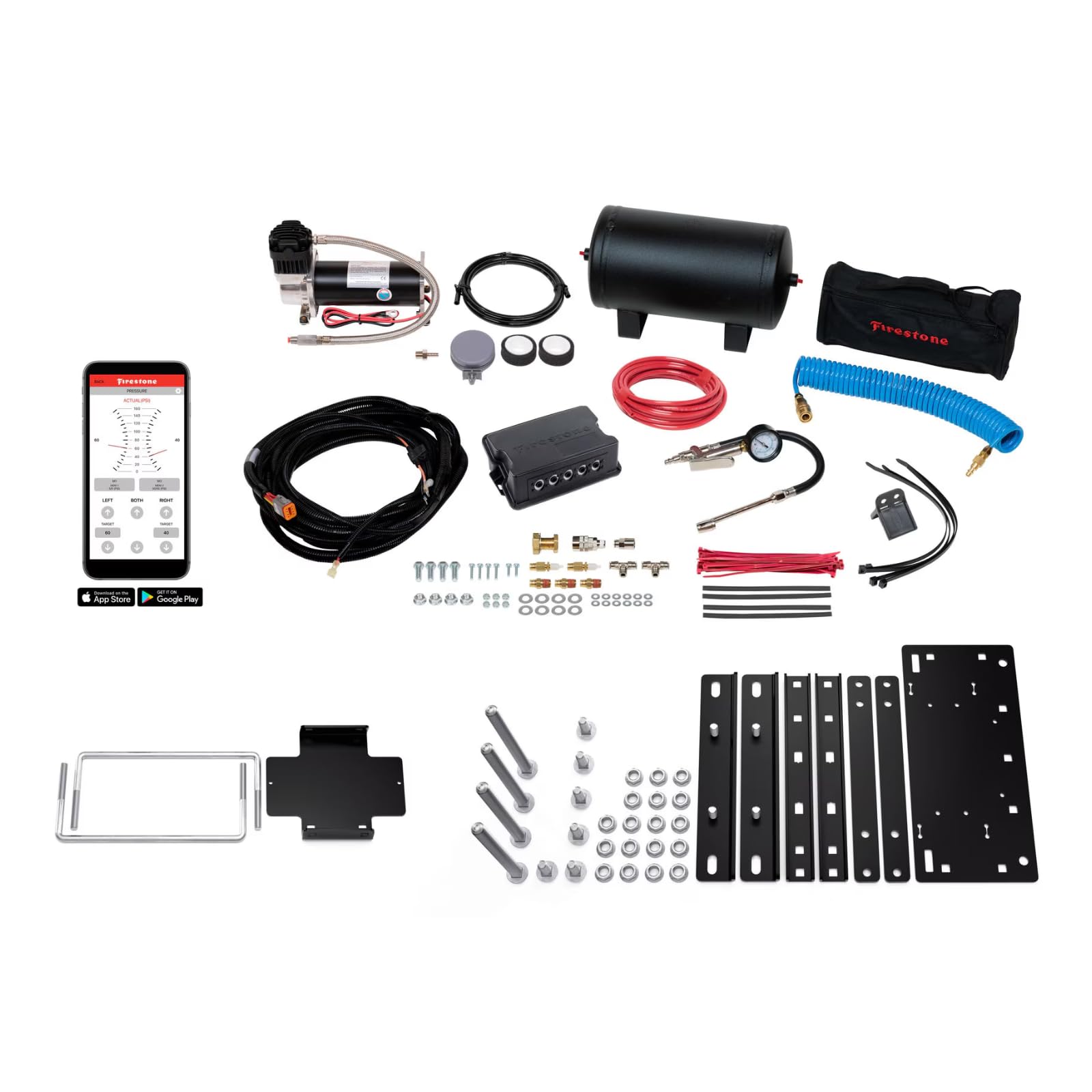 Firestone Air Command 2932 Dual Path Wireless Extreme Air Suspension Compressor System | 5-150 PSI | No Drill Mounting Plate Includes | Easy Installation