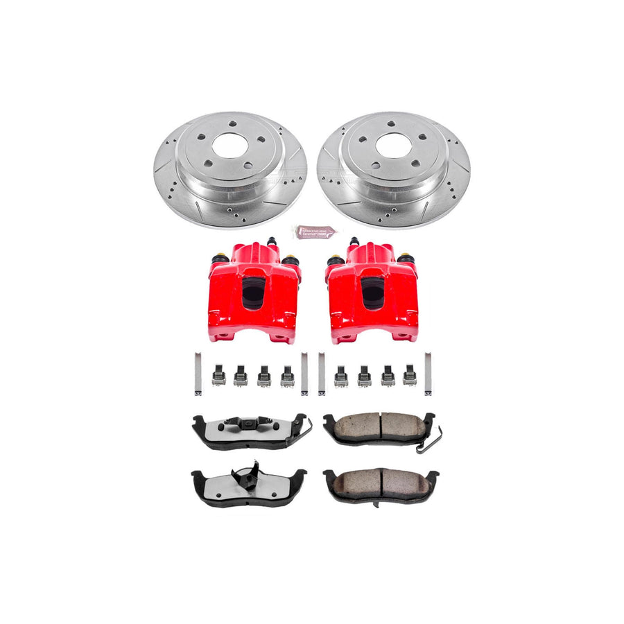 Power Stop Rear Z36 Truck and Tow Brake Kit with Calipers KC2221-36 For Jeep Commander 2006-2010, Jeep Grand Cherokee 2005-2010 [Model Specific]