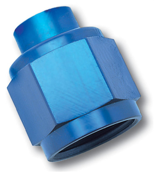 Blue Anodized Aluminum RUSSELL/EDEL -8AN Flare Cap Fitting 661970