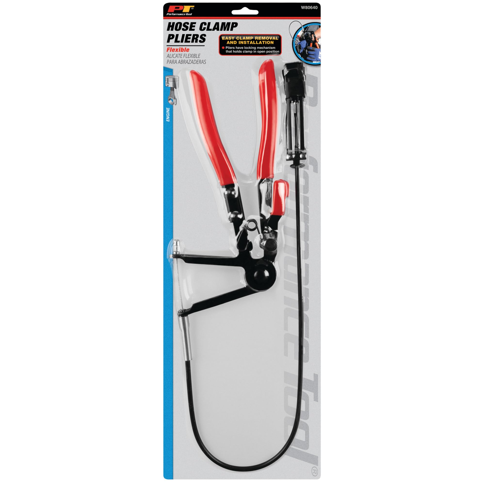 Flexible Hose Clamp Plier Performance Tool W80640 - Easily Install and Remove Hose Clamps with Precision and Control