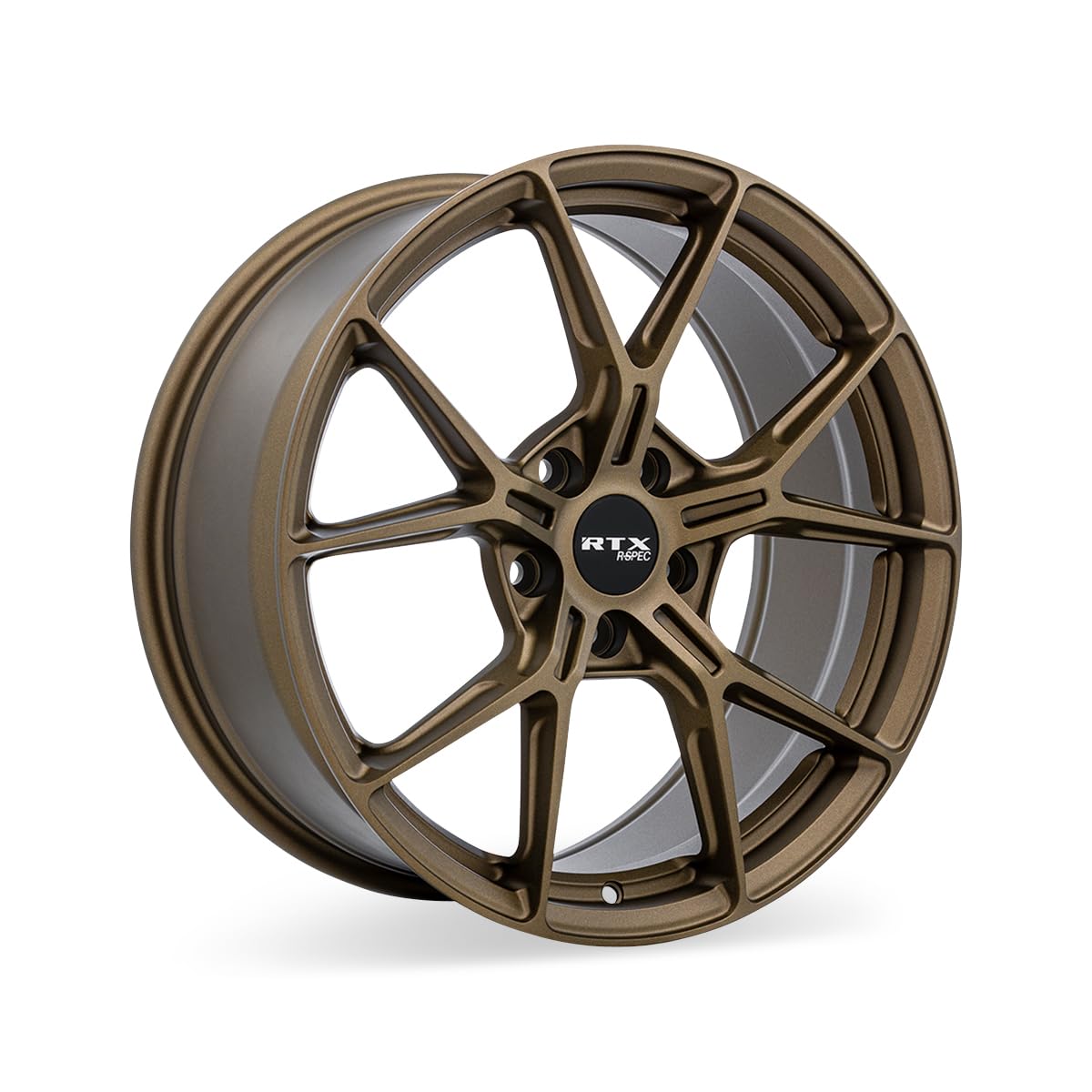 RTX Custom RS01 Wheel - 18x8, 38 Offset, 5x114.3 Bolt Pattern, 67.1mm Hub - Satin Bronze Rim