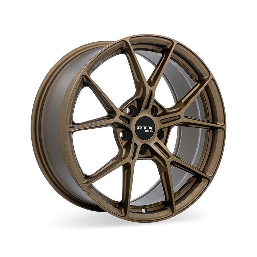 RTX Custom RS01 Wheel - 18x8, 38 Offset, 5x114.3 Bolt Pattern, 67.1mm Hub - Satin Bronze Rim