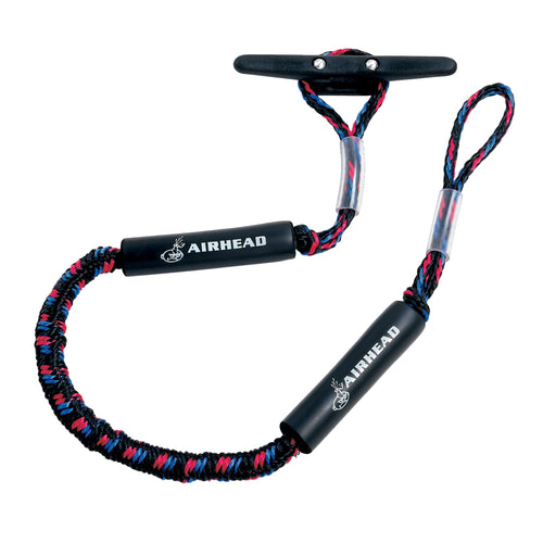 AIRHEAD Bungee AHDL-5 Dock LINE 5', 5-Feet, Black/blue/red