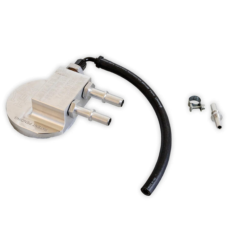 Upper Fuel Filter Bypass Kit H&S Motorsports Compatable With 2017-2024 Ford Power Stroke F250, F350, F450, F550