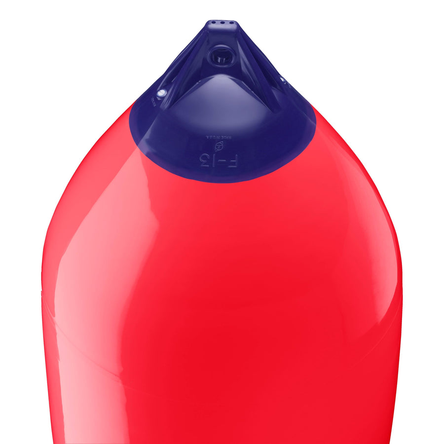 F-13 Standard Polyform Boat Fender Blue Ropehold - Red
