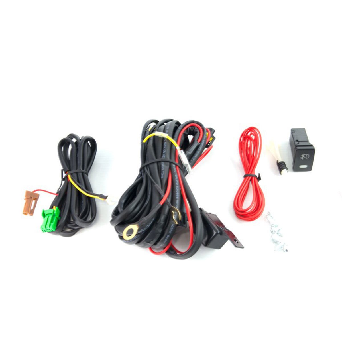 OEM Series Winjet for [2012 2013 2014 Toyota Yaris SE] Driving Fog Lights + Switch + Wiring Kit