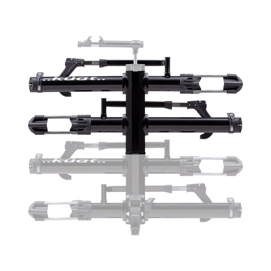 KUAT NV 2.0-2" Add-On - +2-Bike Rack | Increases The 2" NV to a 4-Bike Hitch Rack | Rugged All-Metal Construction | E-Bike Compatible | Easy Installation | Black Metallic (NA22B)