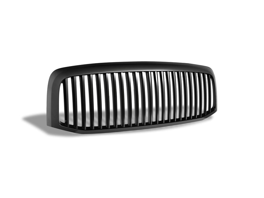 Vertical Front Hood Grille Armordillo USA - Matte Black Fits 2006-2008 Dodge Ram 1500/2006-2009 2500 3500