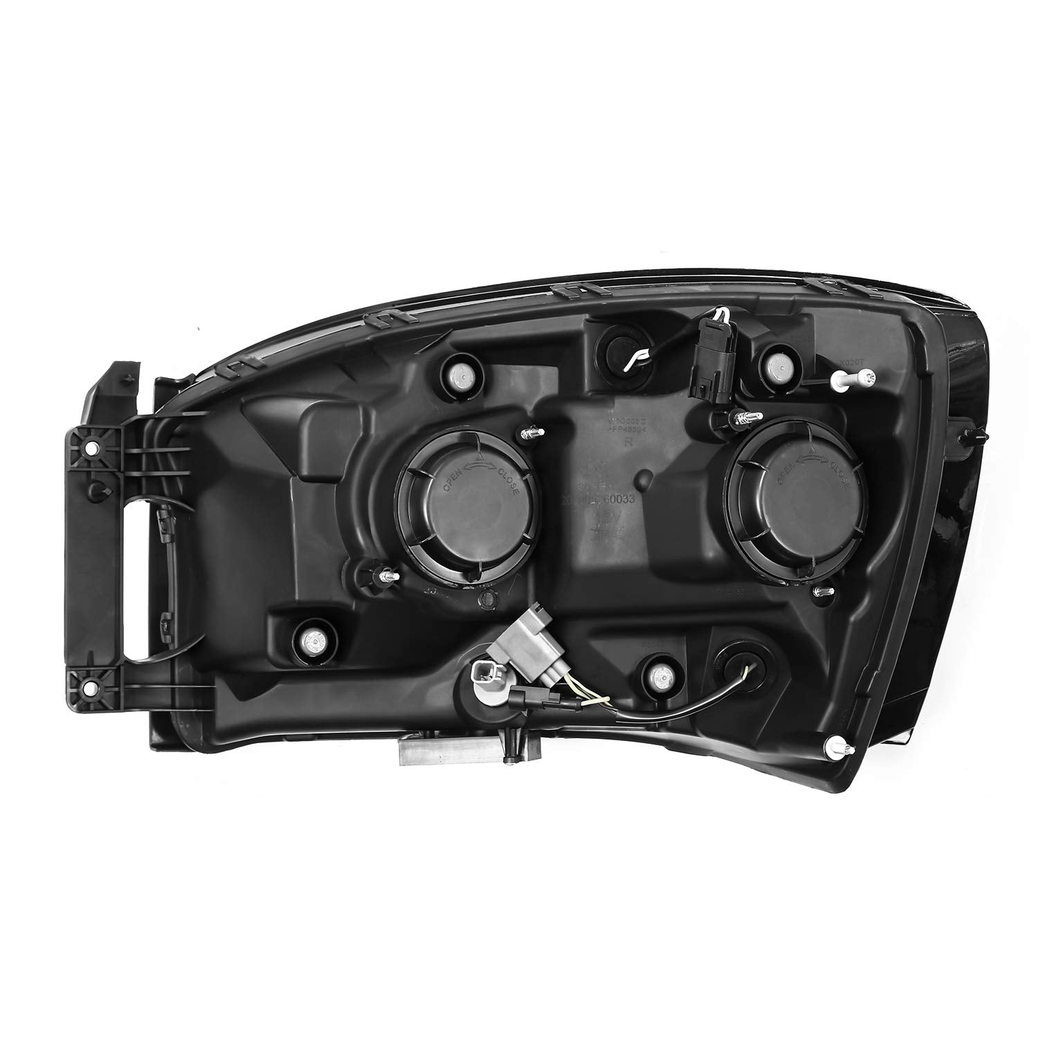 PRO-Series AlphaRex 06-08 Dodge Ram 1500HD Projector Headlights Plank Style Black w/Seq Signal/DRL