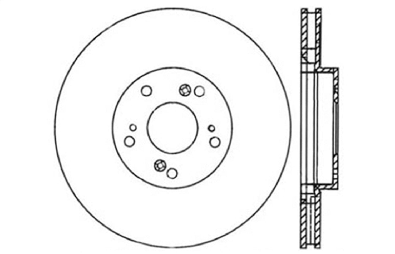 Sport StopTech 128.40057R Cross Drilled Brake Rotor (Front Right), 1 Pack
