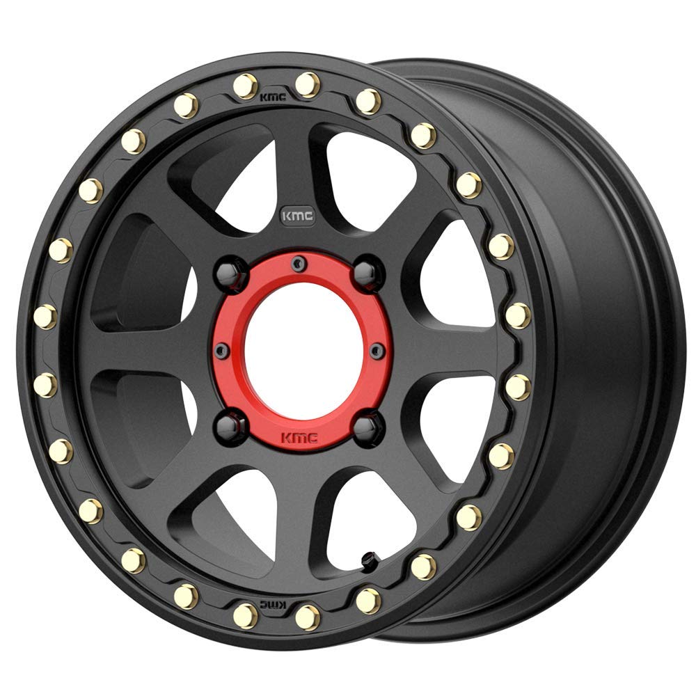 Atv Kmc Addict 2 Beadlock 14x7 4x156 et Satin Black Wheel