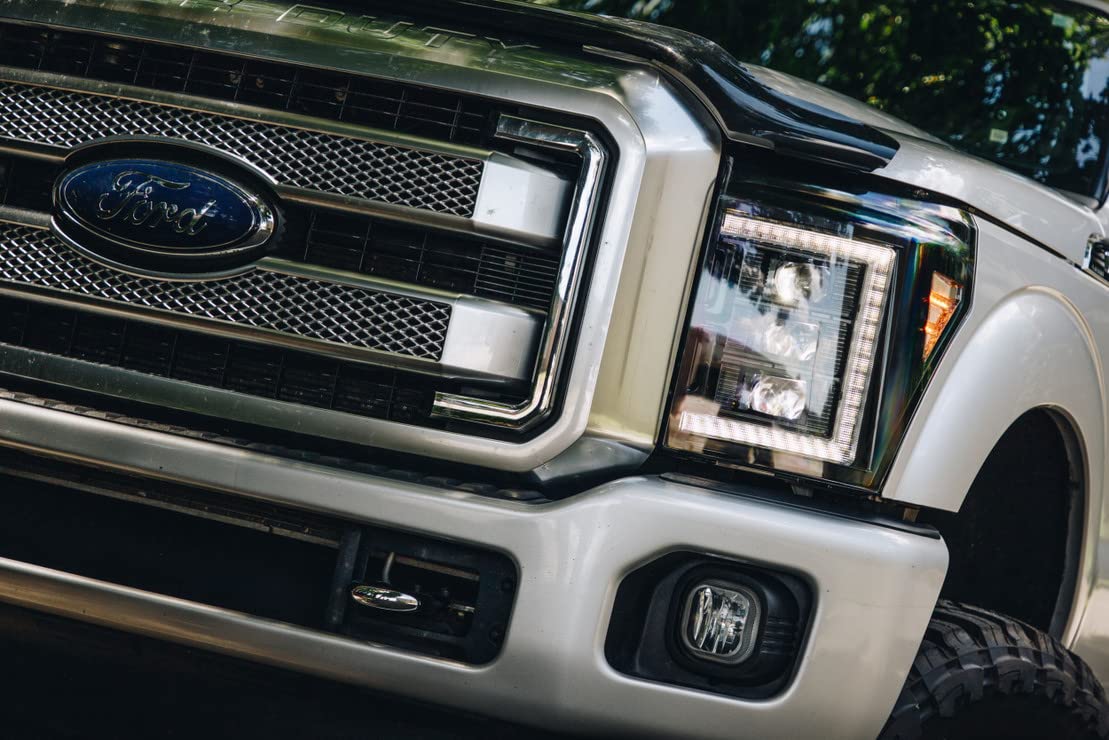 Morimoto XB LED Headlights Pair Fits Ford Super Duty 2011-2016, Plug and Play Assemblies (LF505-ASM)