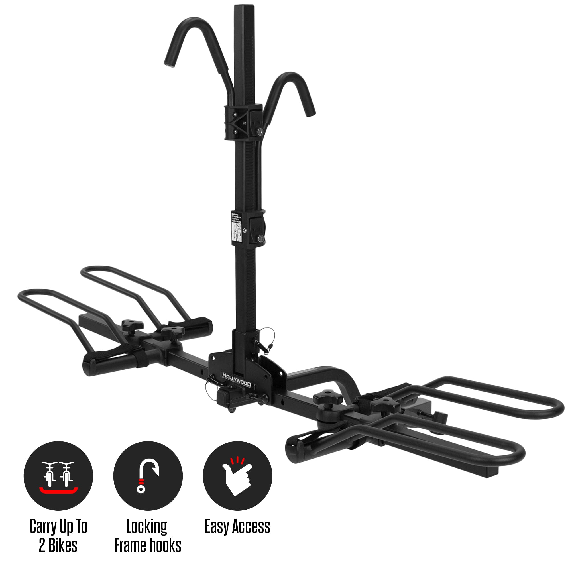 Trail Rider Hollywood Racks, Hitch Mount Rack, 1-1/4'' and 2'', Bikes: 2
