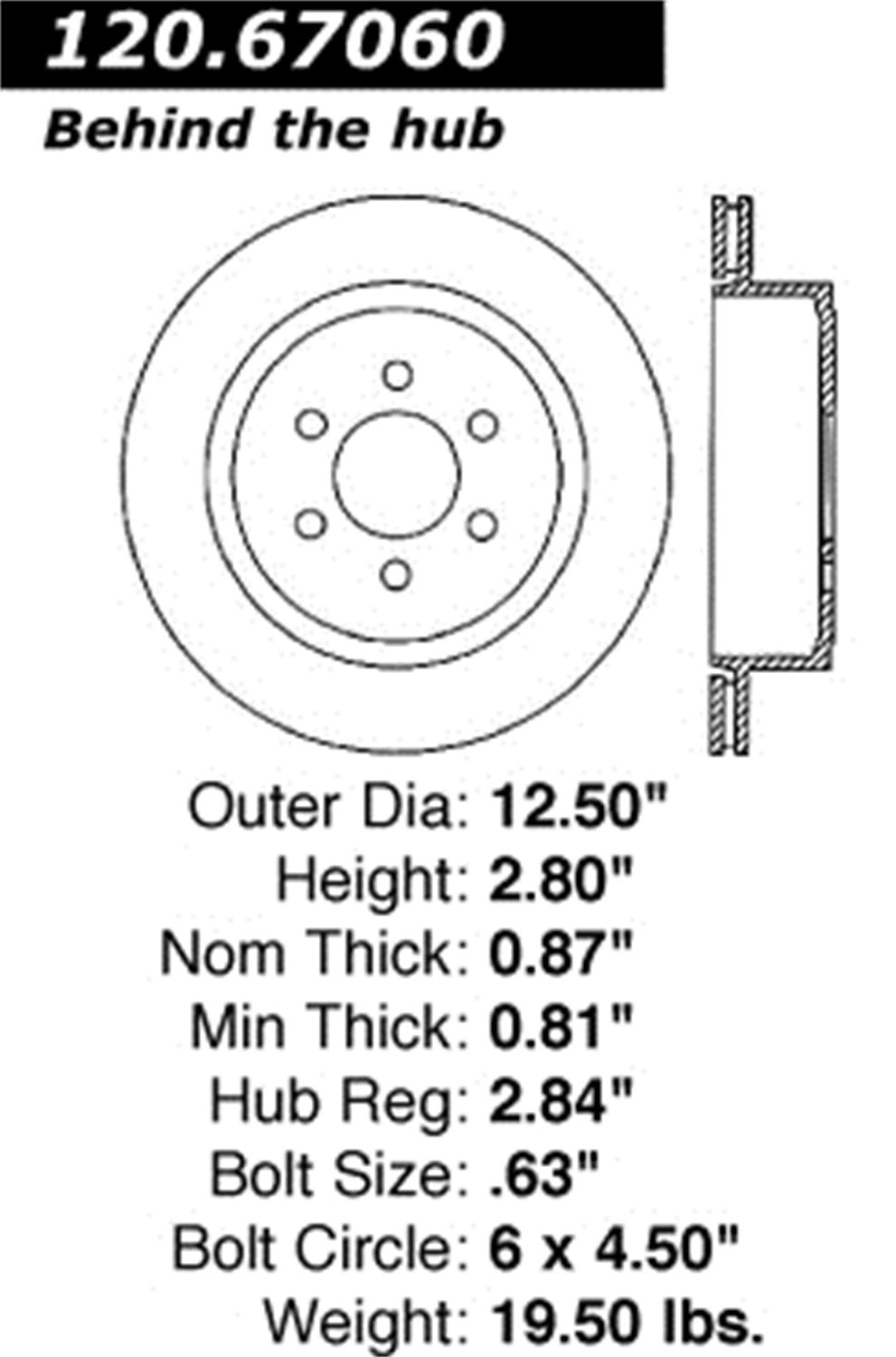 Rear Right StopTech 128.67060R Sport Cross Drilled Brake Rotor