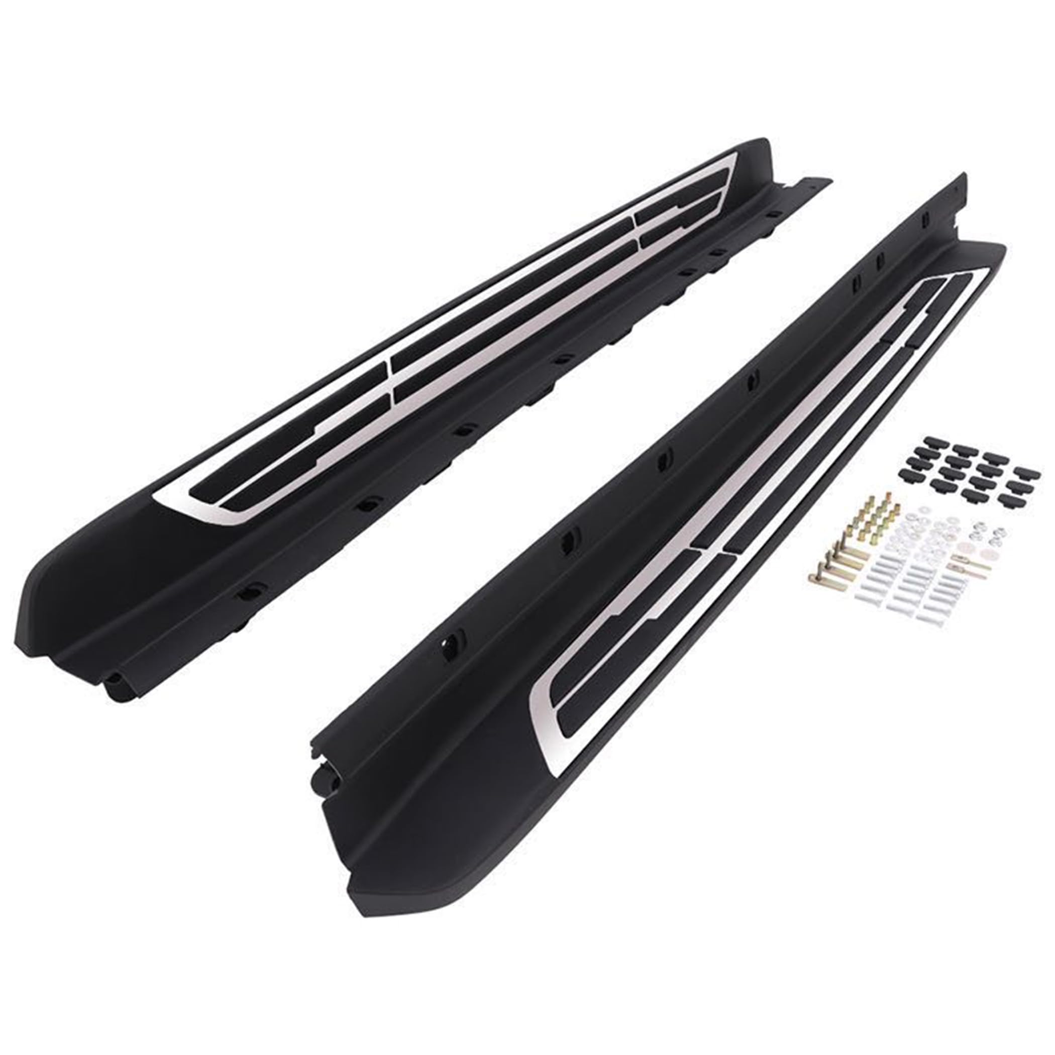 OEM Replica Black Horse Running Boards Compatible with 2020-2024 Toyota Highlander-RTOHI20
