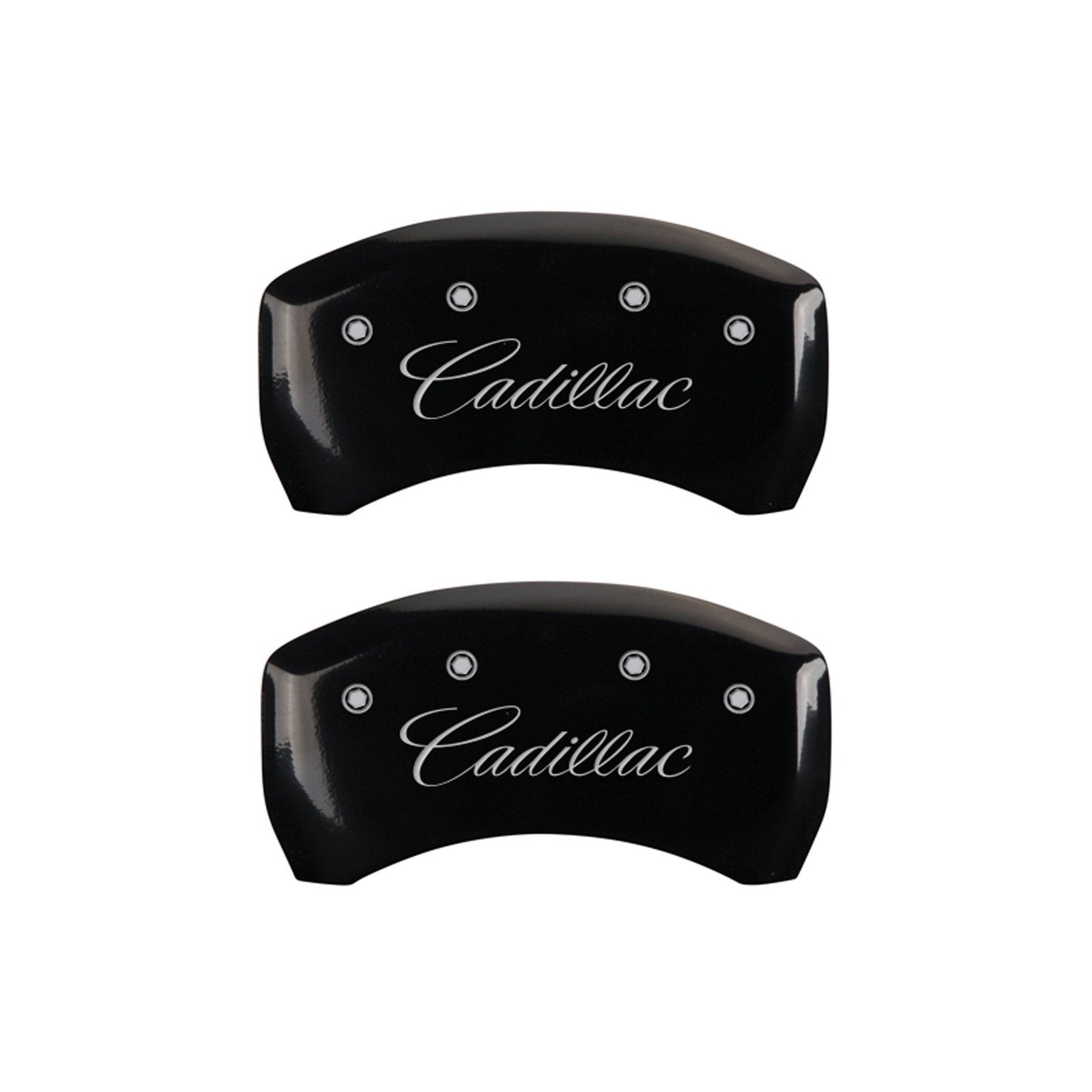 Caliper Covers MGP 35020SCADBK with Black Powder Coat Finish, (Set of 4)
