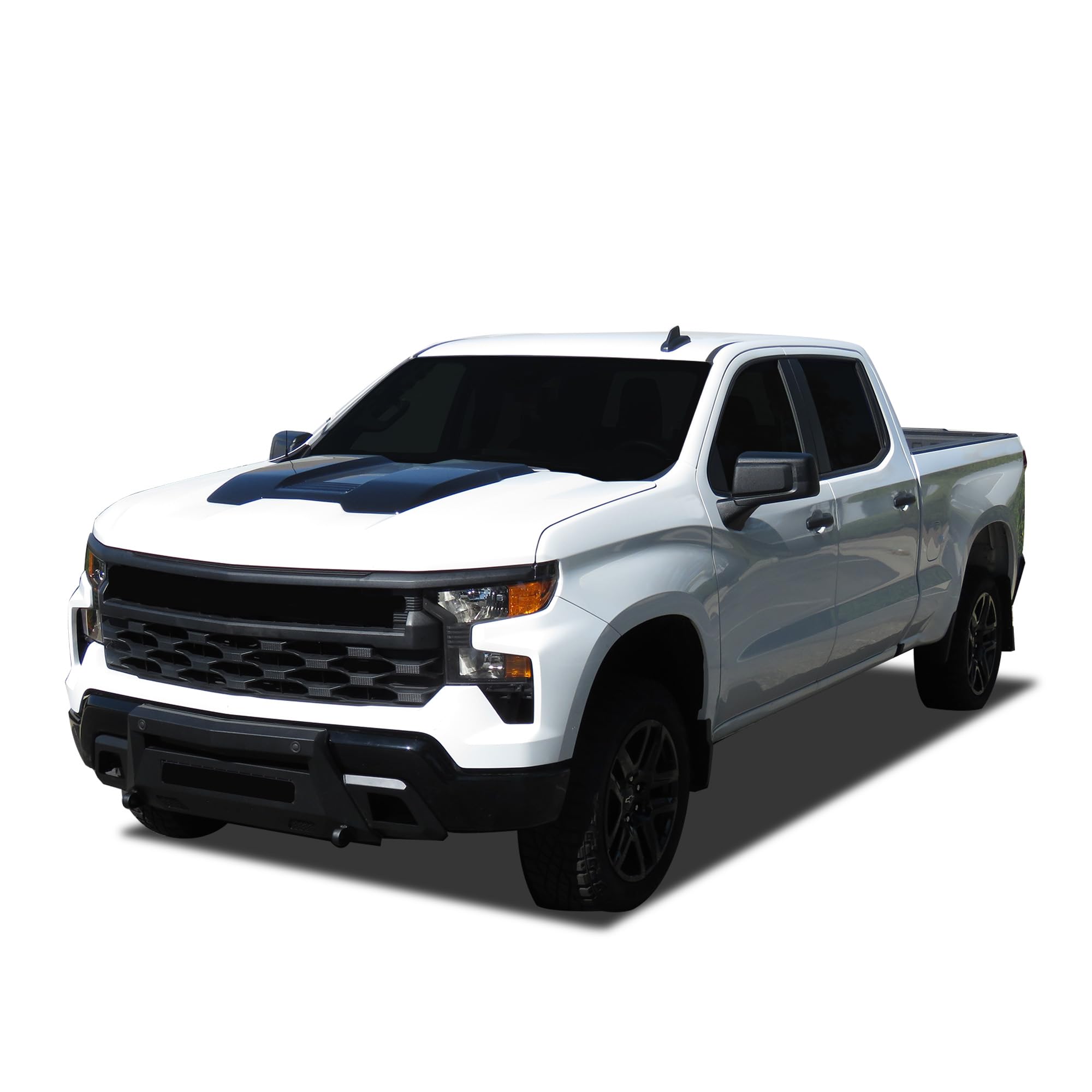 Black Horse Armour III Front Light Duty Bumper Black (Excl. 2022 1500 LTD, ZR2,Diesel, 4-Cylinder Turbo Gas and models with super cruise system) Compatible with 2022-2024 Chevrolet Silverado 1500