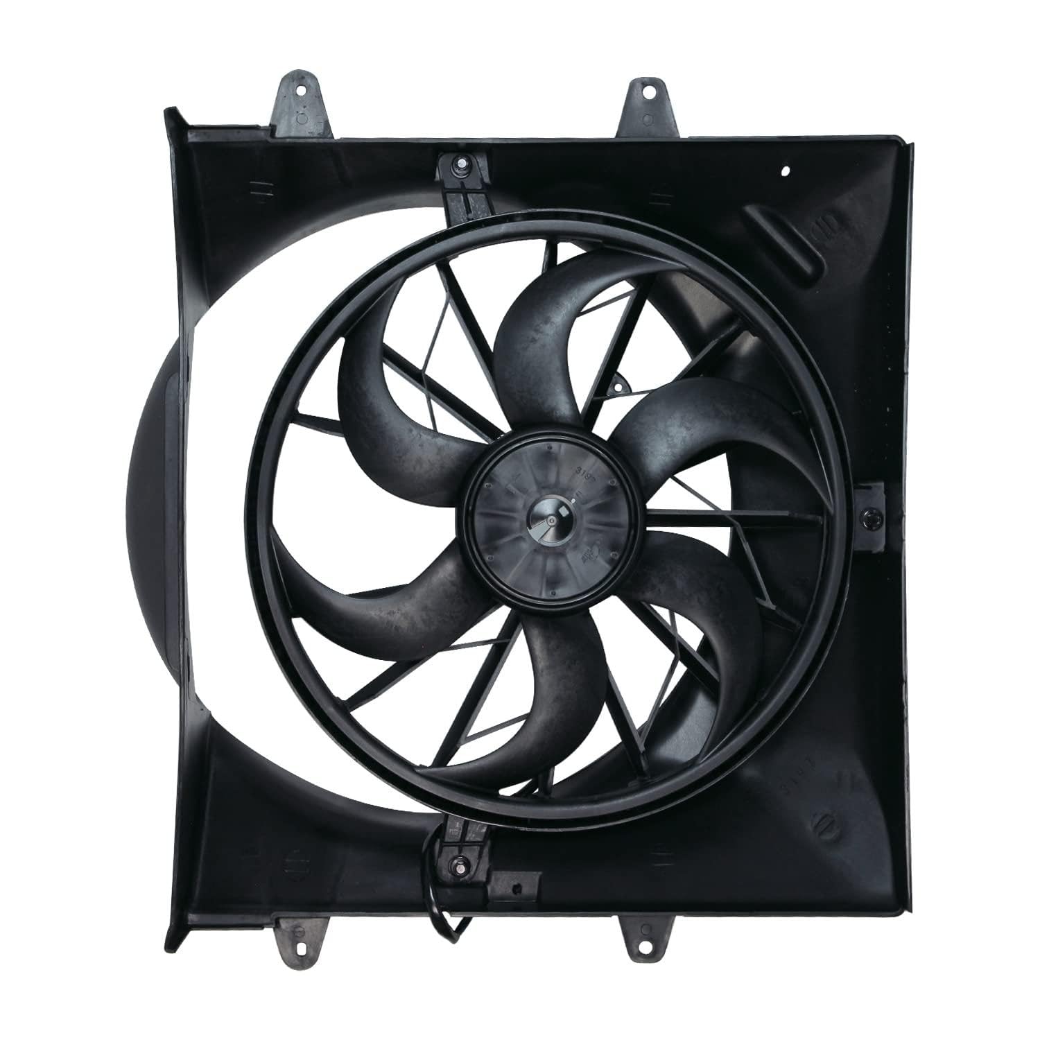 Cooling Fan Assembly TYC 620200 Compatible with 1999-2003 Jeep Grand Cherokee, Black