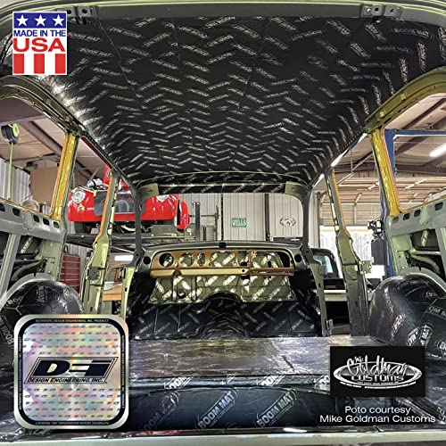 Boom Mat Design Engineering Sound Deadening Material with Adhesive Backing | 2mm 12" x 12.5" (Pack of 8)