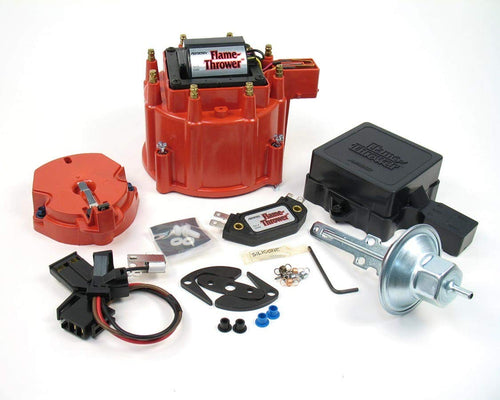 PerTronix D8001 Flame-Thrower HEI Distributor Kit Tune Up, Compatible with GM, Compatible with Chevrolet, Compatible with Cadillac, Red Cap