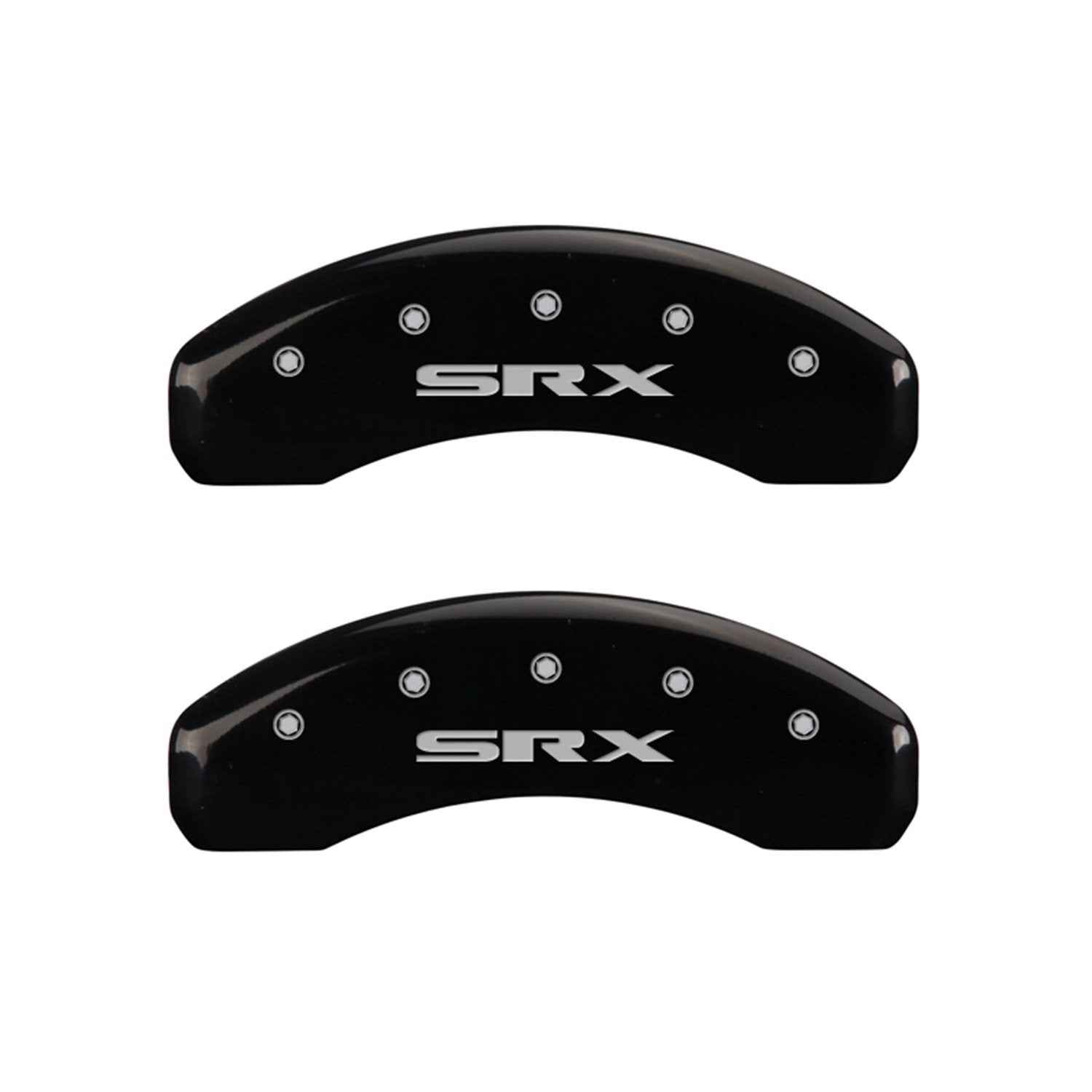 Caliper Covers MGP 35004SSRXBK with Black Powder Coat Finish, (Set of 4)