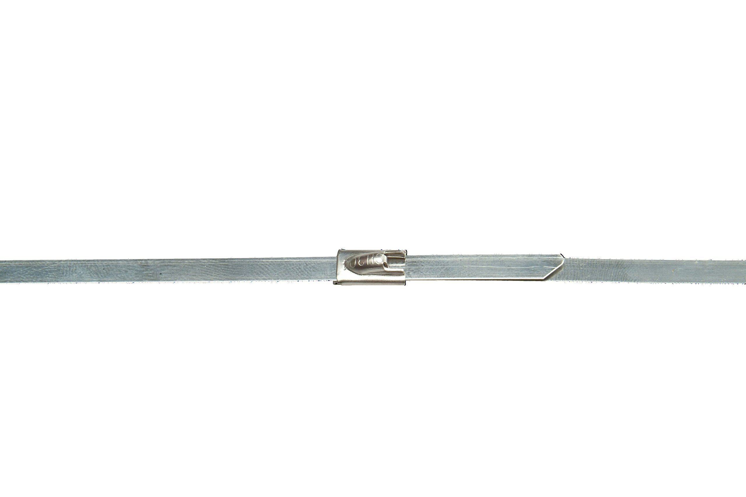 8" Stainless Steel Locking Ties Design Engineering (Pack of 8)