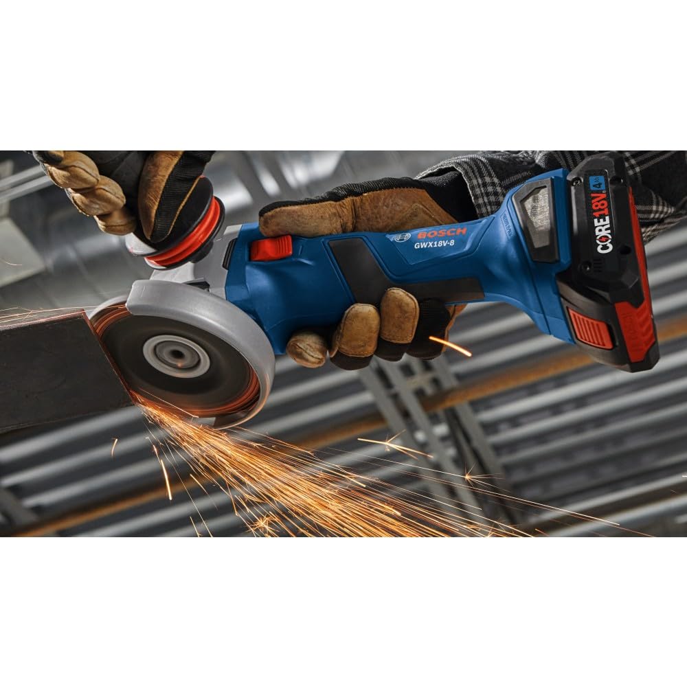 18V X-LOCK Bosch GWX18V-8N Brushless 4-1/2 In. Angle Grinder with Slide Switch (Bare Tool)