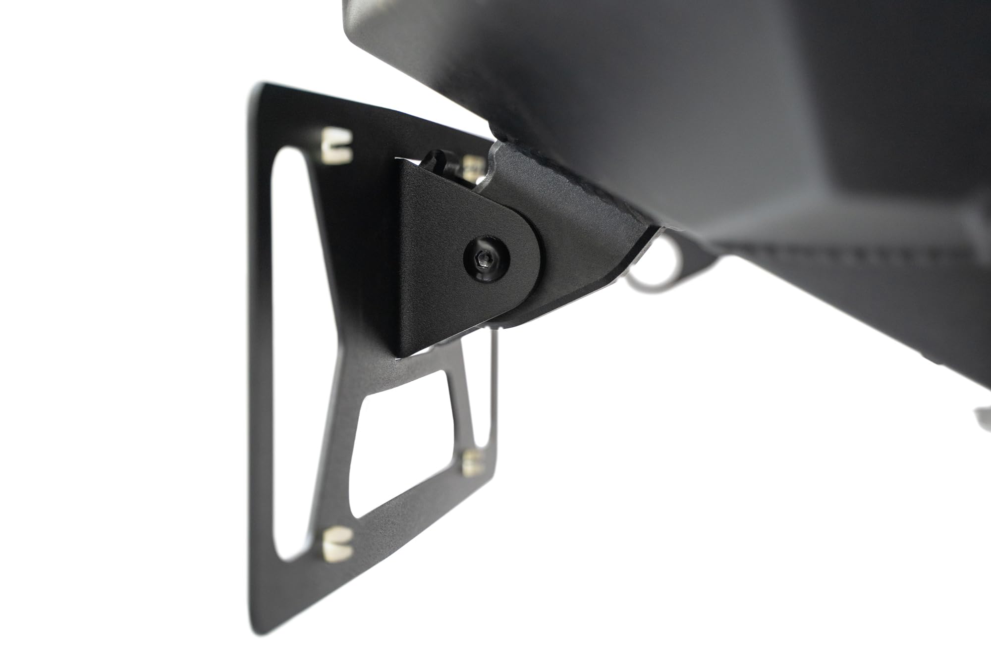 Rago Fabrication Front Bumper Clevis Mounted License Plate Bracket | Designed for Off-Road Aftermarket Bumpers | Adjustable for Universal Clevis Mount Fitment | Made in The USA