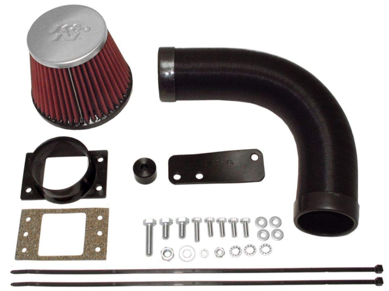 Cold Air Intake System K&N: High-Flow Air-Filter, Increase Performance & Horsepower: Compatible with 1982-1993 BMW 320i; 1983-1993 BMW 325i; 1986-1993 BMW 325iX; 1982-1986 BMW 323i, 57-0070
