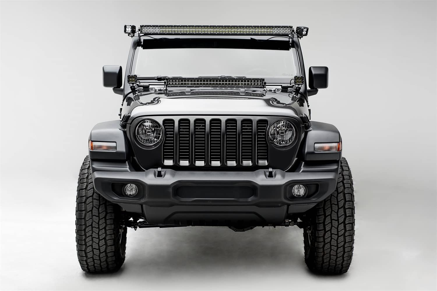 ZROADZ T-REX Z334851-KIT2 Front Roof LED Kit 2019-2022 Jeep Gladiator Black