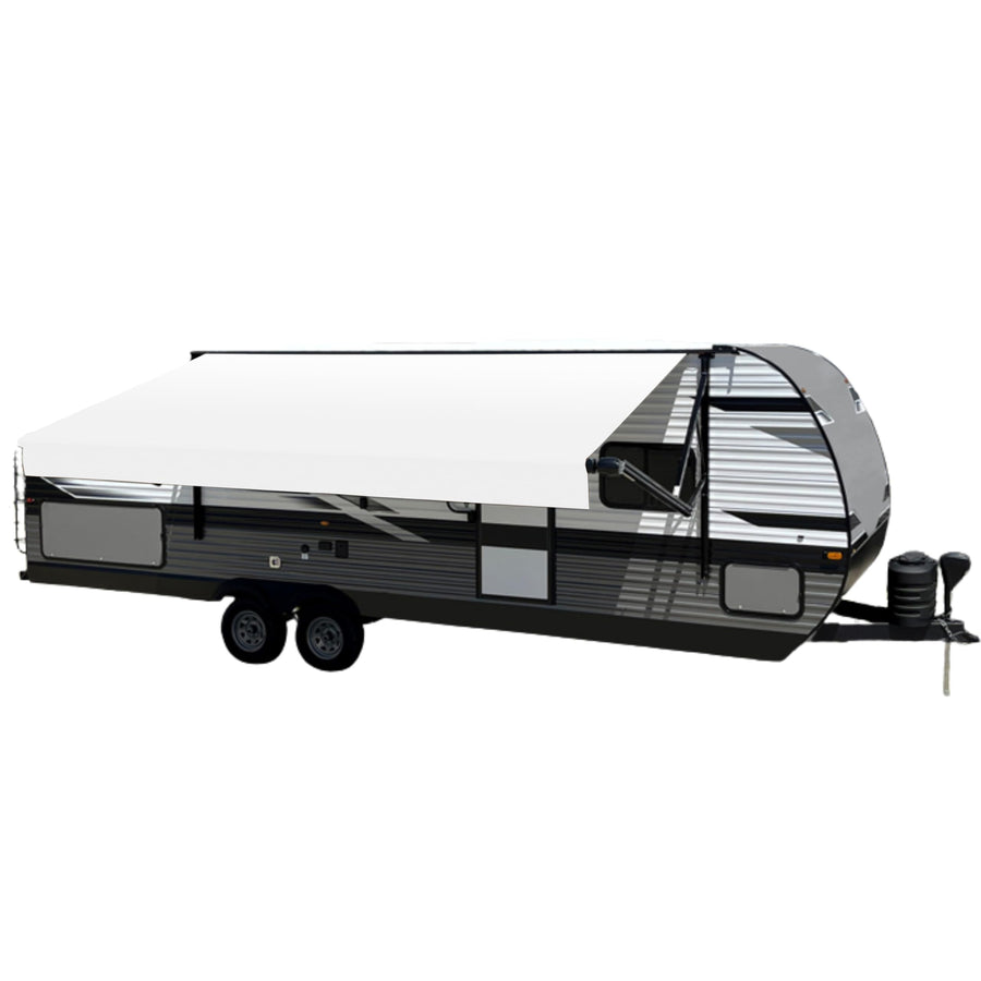6' Velarium RV Boxed Vinyl Canopy, White – Heavy-Duty 13.5oz 3-Ply Material, Cold & Crack-Resistant RV Awning, All-Purpose Outdoor Canopy for RVs, Trailers, and Motorhomes (Fabric Size 5' 2")