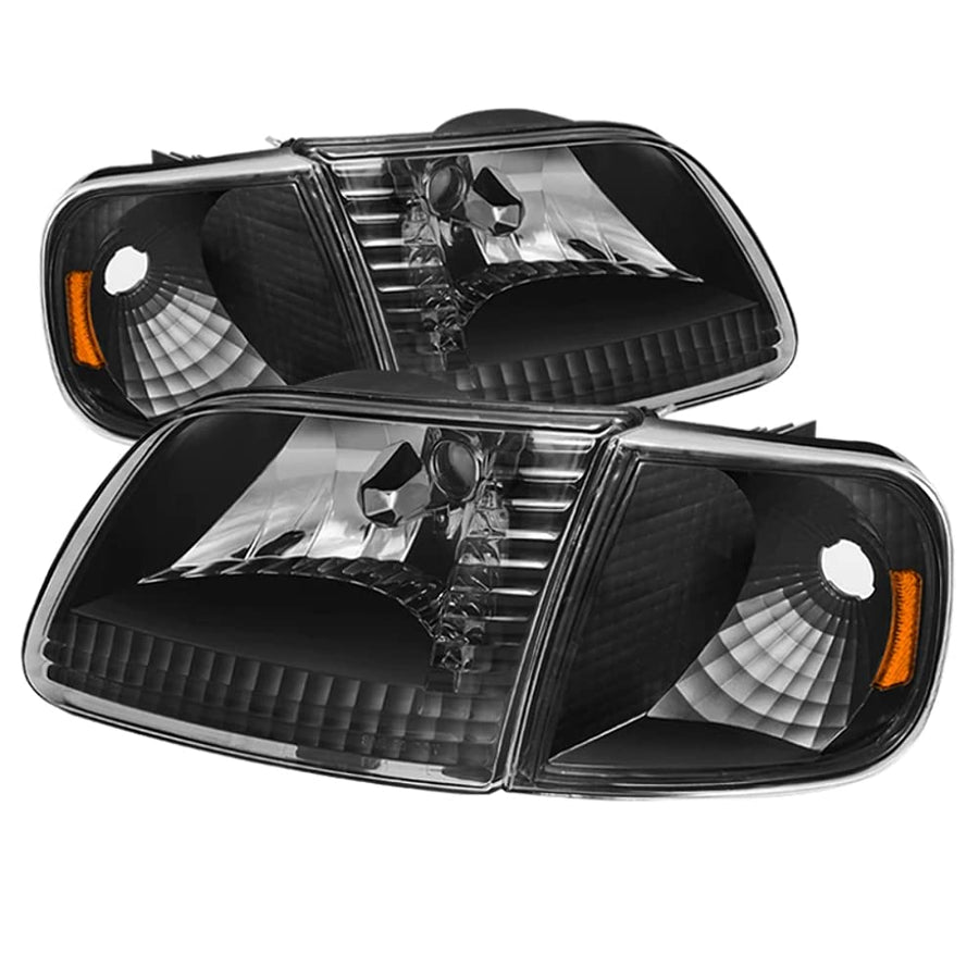 Ford Expedition HD-JH-FF15097-SET-AM-BK Xtune Headlight