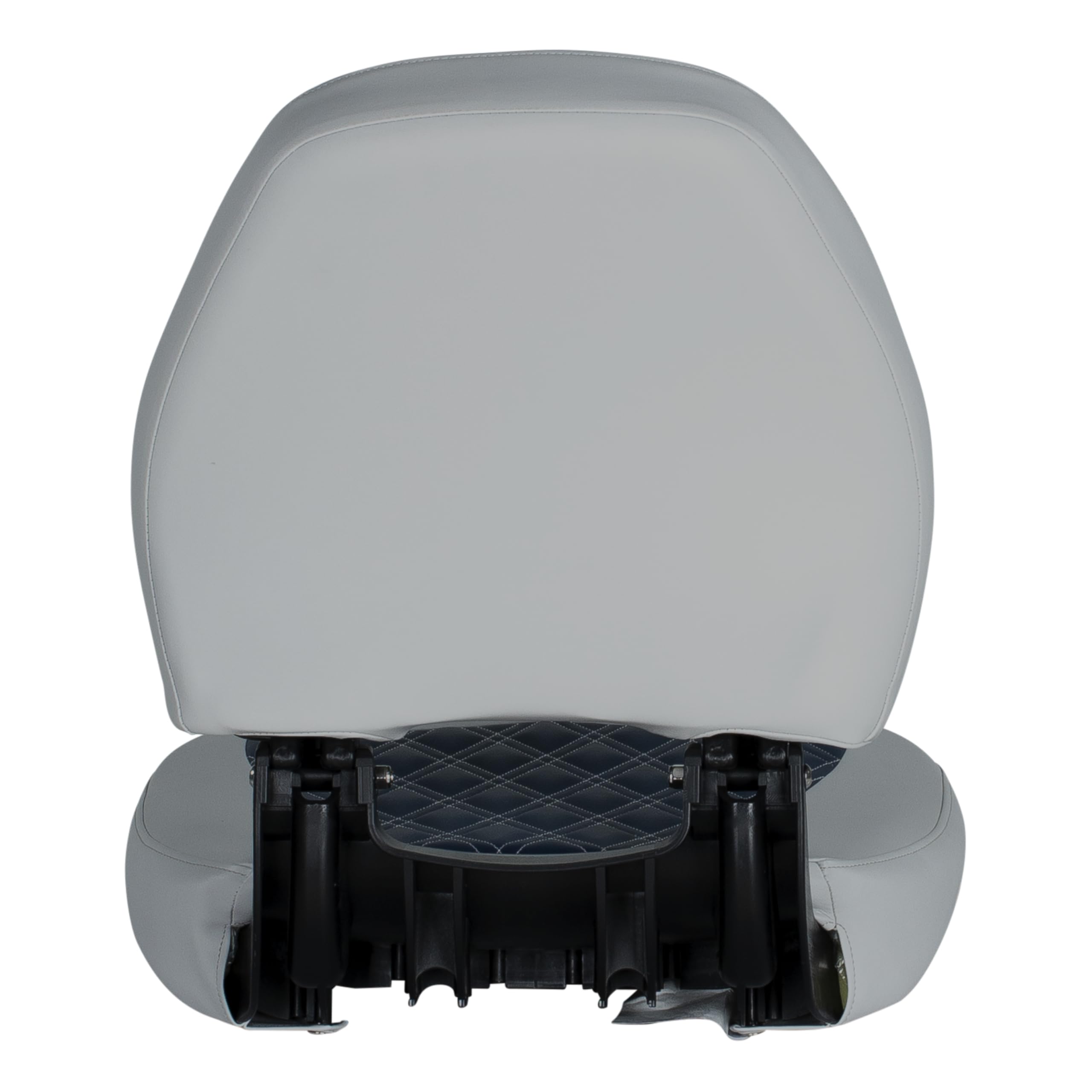 Lippert Folding Pontoon Boat Seat, Sunset Collection, Contoured Foam Cushioning, Durable Marine-Grade Vinyl, Poly Frame, Pedestal Not Included, 19" L x 19" W x 22.5" H - 2024023317