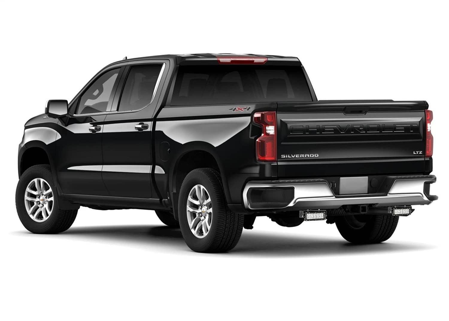 Under Rear Bumper ZROADZ LED Mounting Bracket - Compatible w/ 2019-2022 Chevrolet Silverado 1500 - to Mount (2) 6 Inch or Similar Style LED Lights (Not Included) - PN Z382182