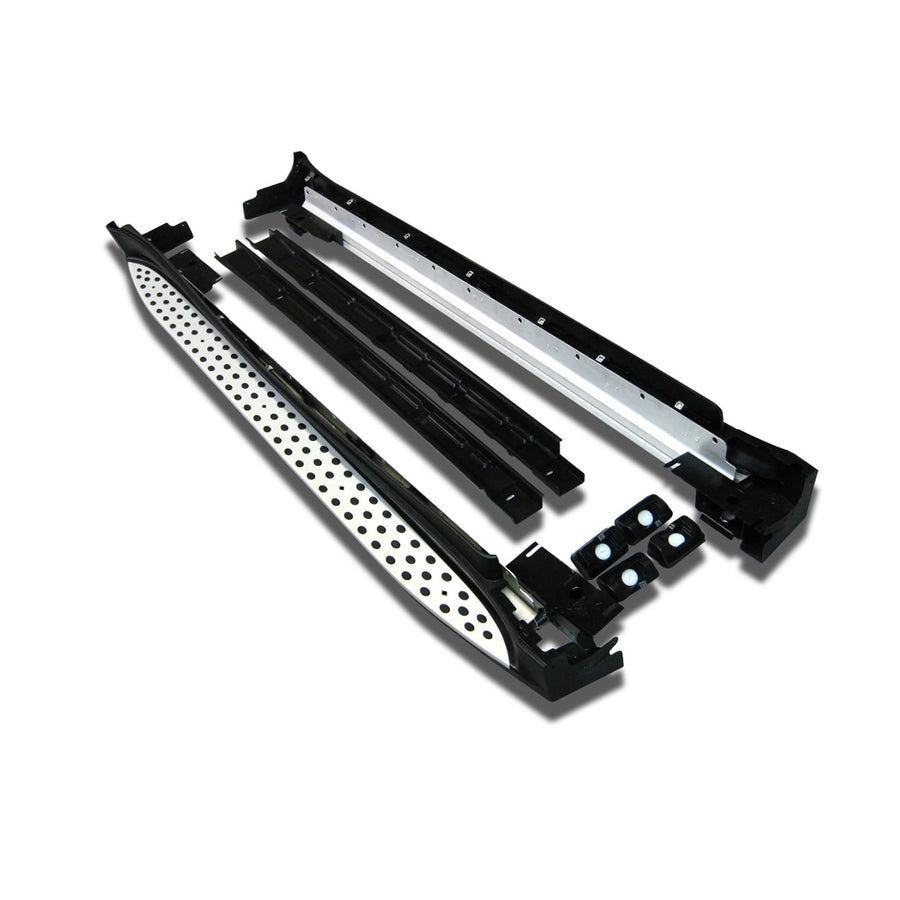 OEM Black Horse Replica Running Boards Aluminum Compatible with 2012-2015 Mercedes-Benz ML350/ML500/ML550/ML63 AMG|2015-2015 Mercedes-Benz ML250/ML400 -RMW166
