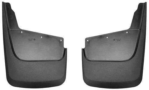 Husky Liners Mud Guards Custom | Fits 2020-2026 Chevrolet Silverado 2500/3500 HD w/Single Rear Wheels | Rear Set, 2-pc Black - 59281