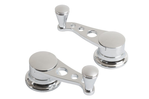 Lakester IDH-2036 Chrome Finish Vent Window Crank for GM - Pair