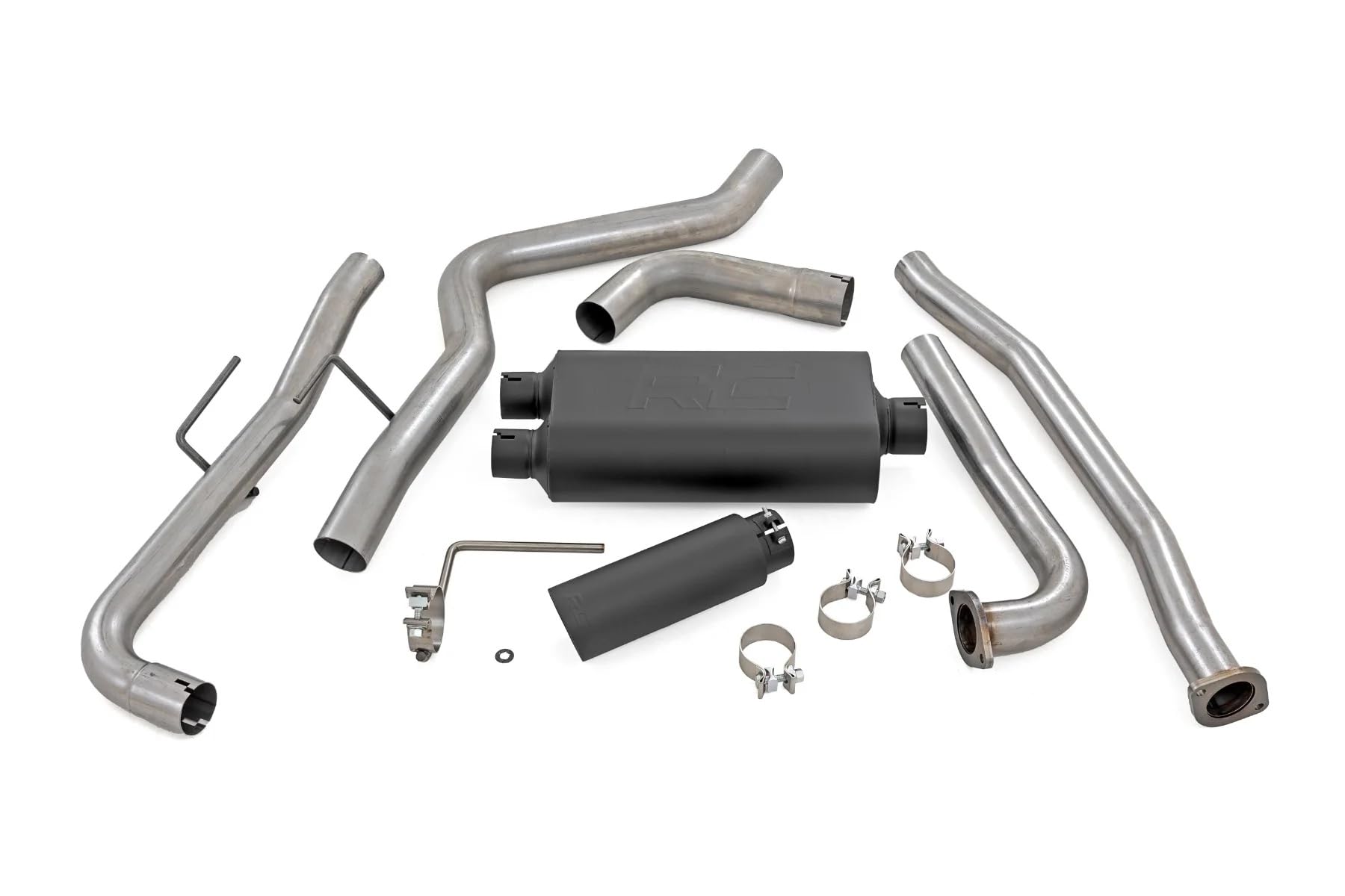 Stainless Rough Country Cat-Back Exhaust for Nissan Frontier (2022-2024) 3.8L Engine - Performance Tuned, Aggressive Growl