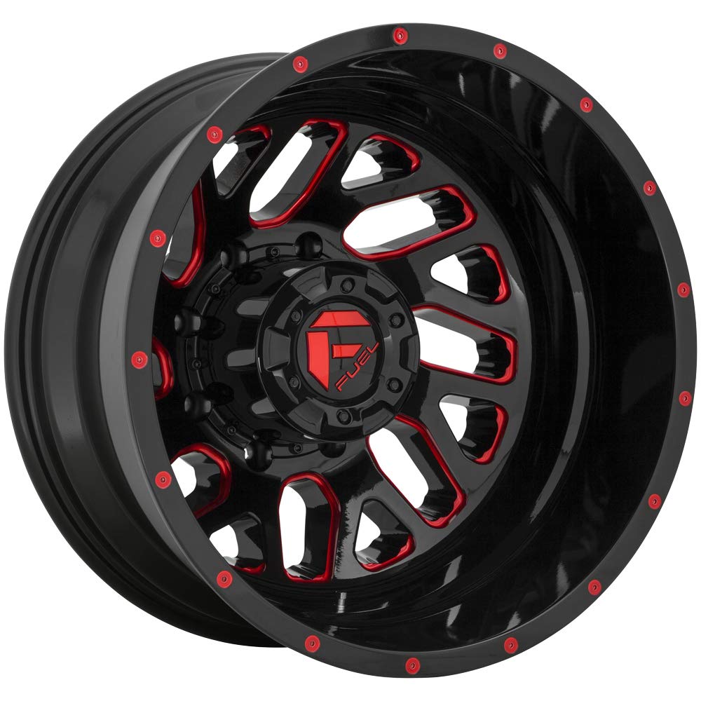D656 FUEL TRITON BLACK 1PC Wheel with Painted and TPMS Compatible (20 x 8.25 inches /8 x 200 mm, -201 mm Offset)