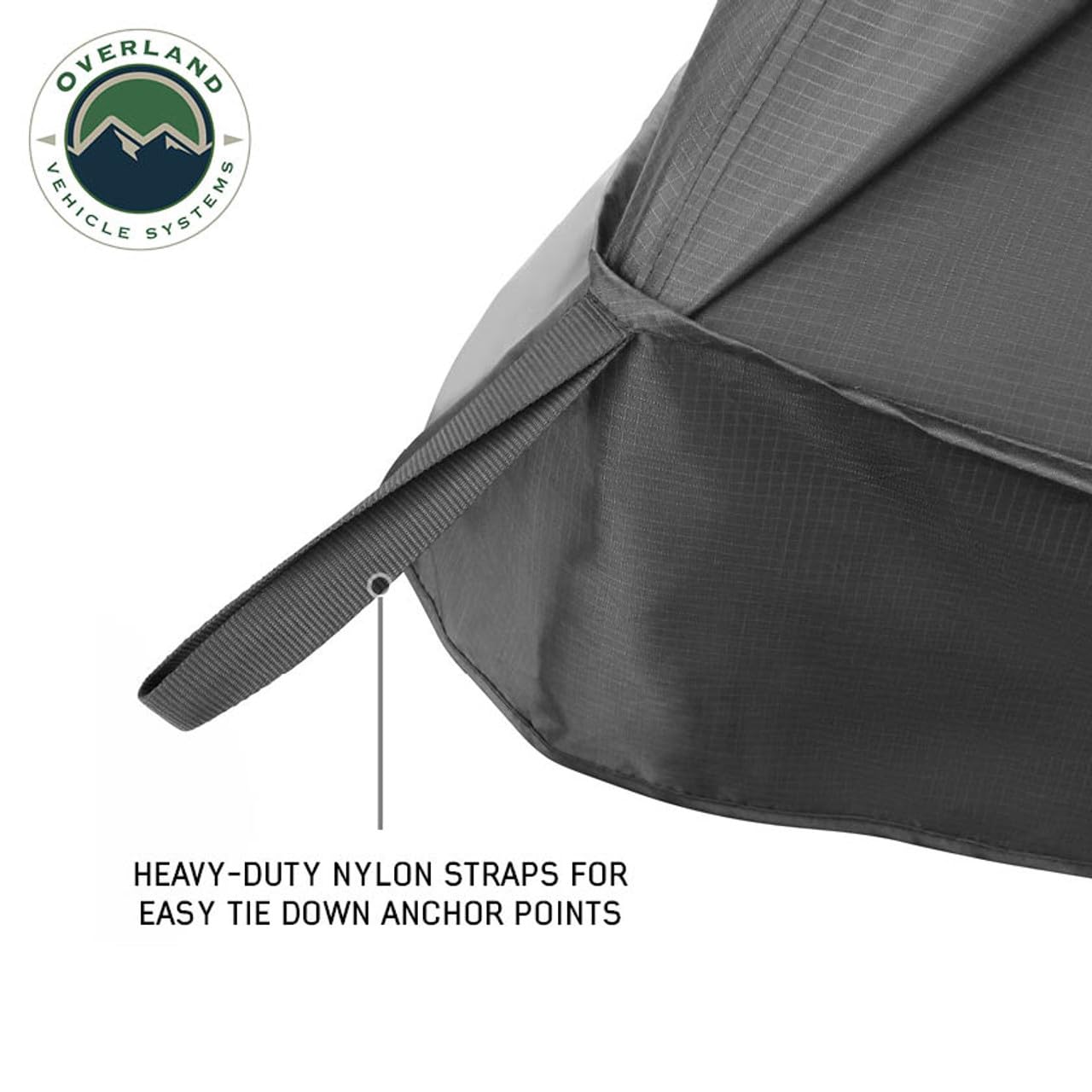 XD Everest Annex Room Overland Vehicle Systems Roof Top Tent Extension - Black Body Grey Trim (XD Everest Annex Room 4 Person)
