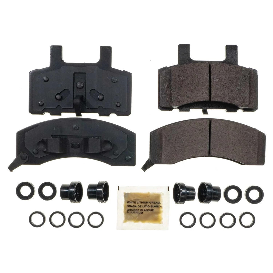 Power Stop Front Brake Kit For Chevrolet C1500 Suburban 1994-99 |C2500 1989-00 |C3500 1988-00 |C2500 Suburban 1992-99 |Express 2500 1996-02 - Ceramic Brake Pads With Installation Hardware, 17-370