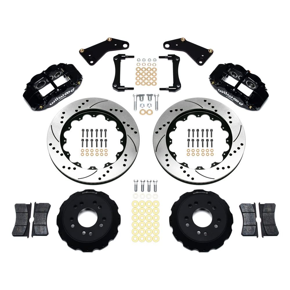 140-10617-D WILWOOD FNSL6R Front Hat Kit,14.00", Drilled 65-82 Corvette C2/C3