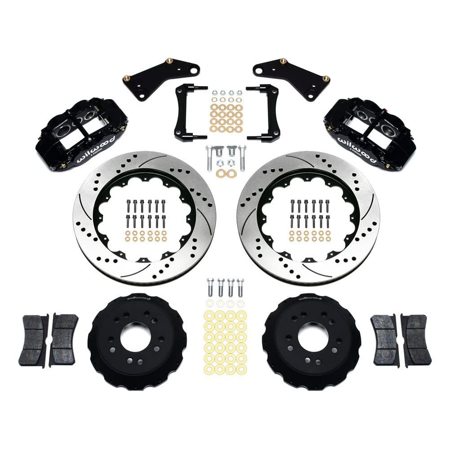 140-10617-D WILWOOD FNSL6R Front Hat Kit,14.00", Drilled 65-82 Corvette C2/C3