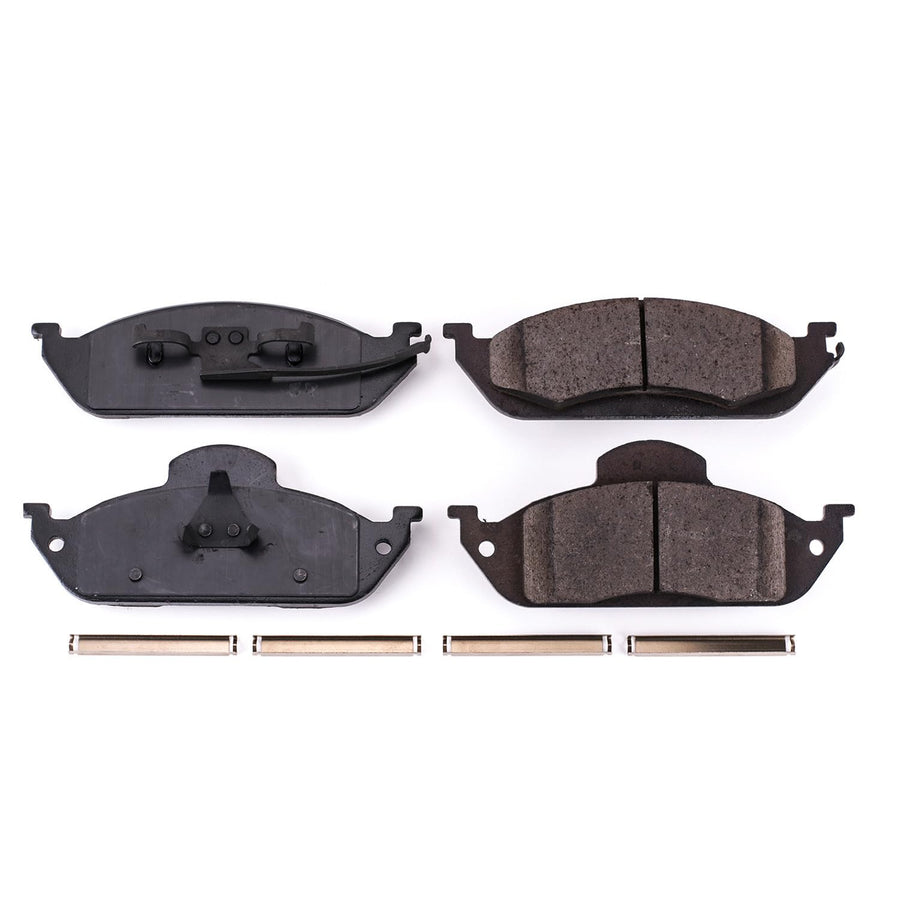 Power Stop Brake Kit Front For Mercedes-Benz ML320 1998-03 |ML350 2003-05 |ML430 1999 - Ceramic Brake Pads With Installation Hardware, 17-760