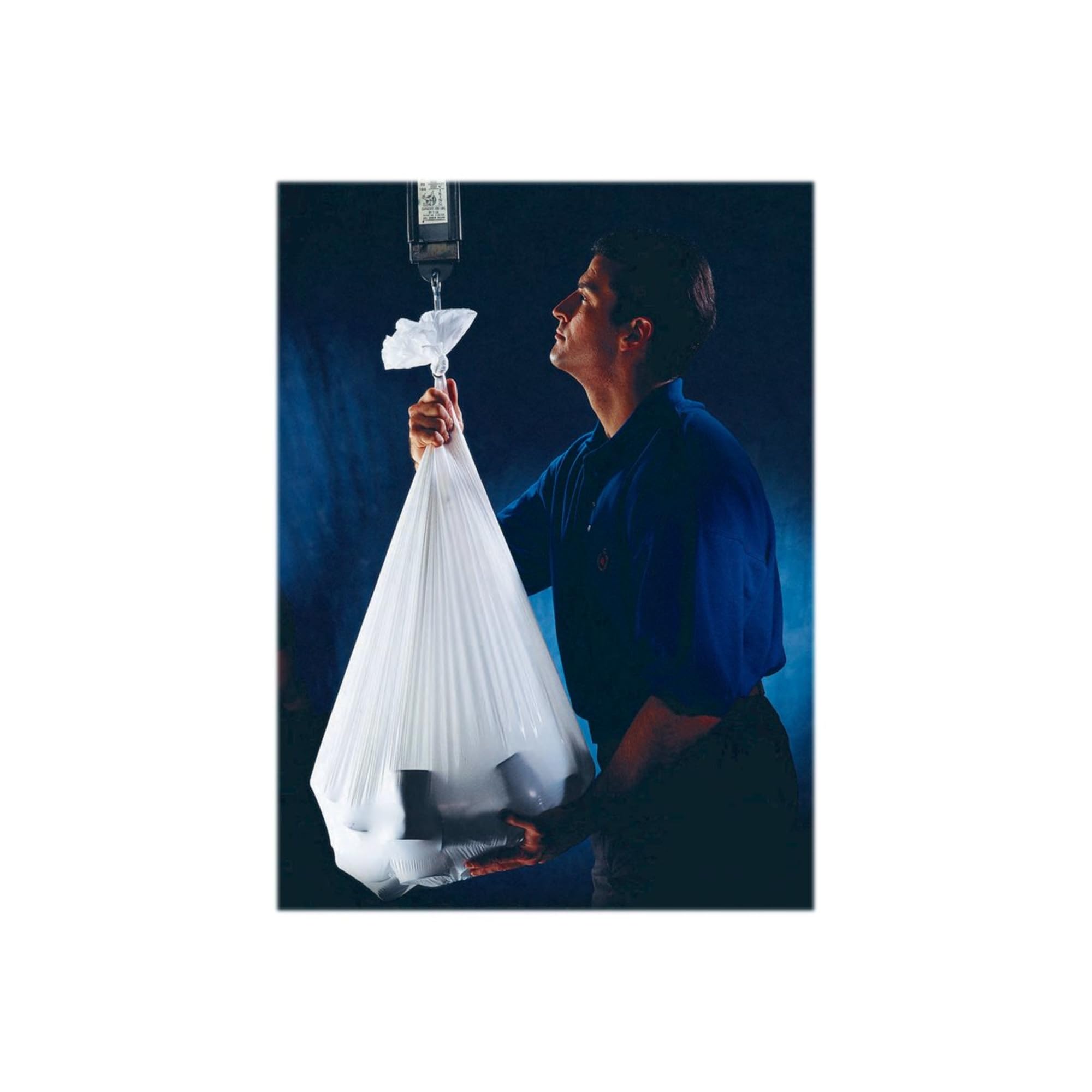Low-Density Heritage Can Liners, 1.5-mil, 60 Gallons, 58" x 38", Clear, Case Of 100 Liners