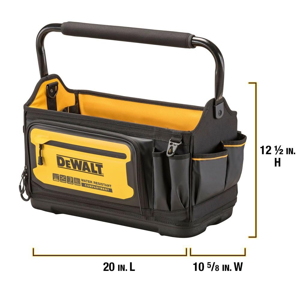DEWALT Open Top Tool Tote, Tool Bag 20" x 10" (DWST560106)