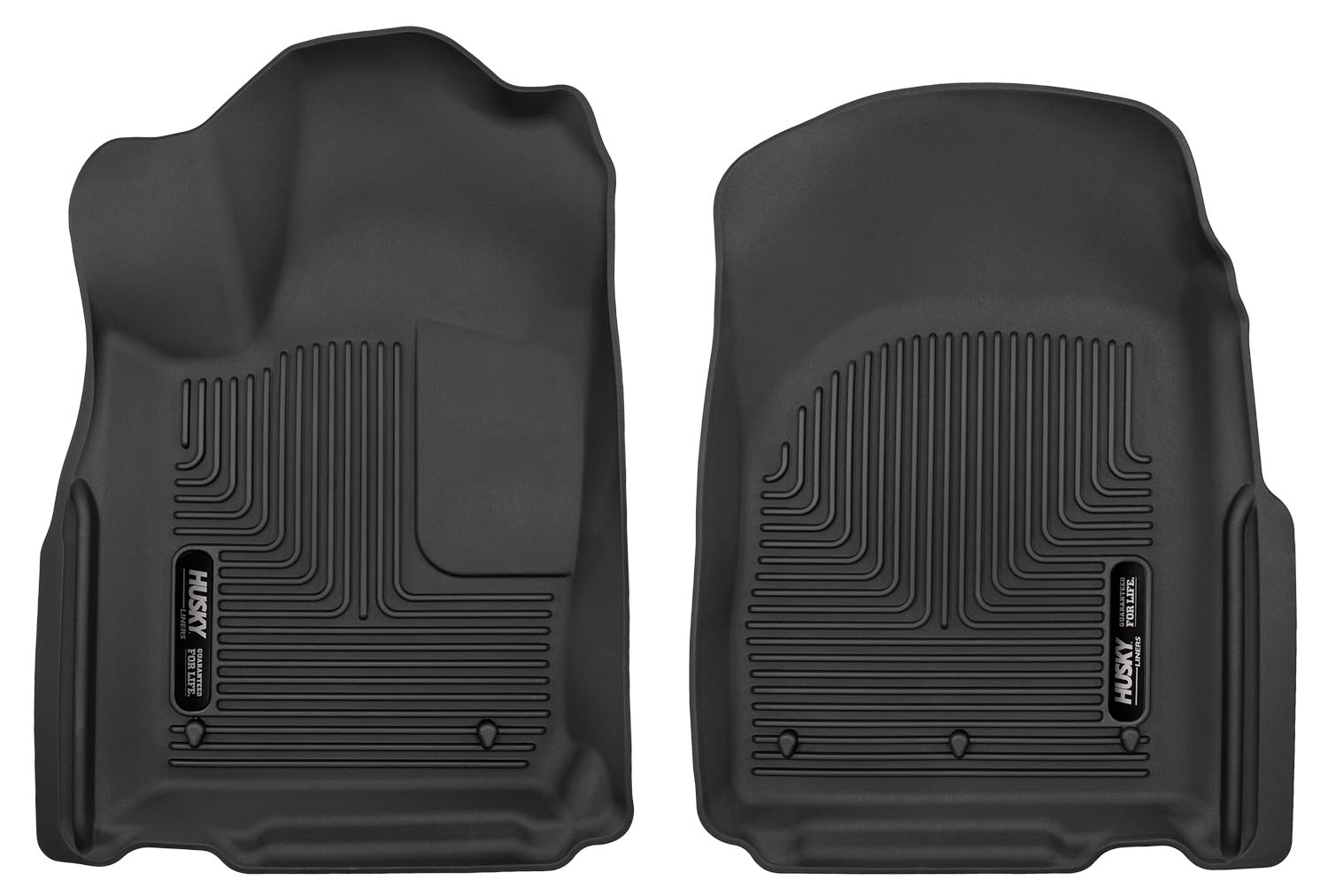 Husky Liners Floor Mats X-act Contour | Fits 2011-2026 Dodge Durango & 2011-2021 Jeep Grand Cherokee & 2022 Jeep Grand Cherokee WK | Front Row, 2-pc Black - 53561