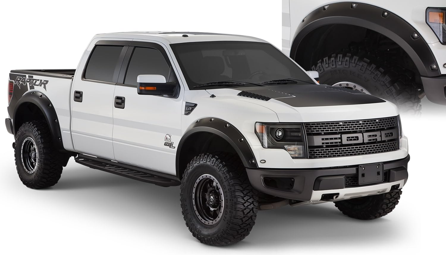 Husky Liners Pocket Style Fender Flares | Fits 2020-2026 GMC Sierra 2500 HD; 2020-2026 GMC Sierra 3500 HD, Excludes Dually | Front & Rear, 4-pcs. Black | 2804987