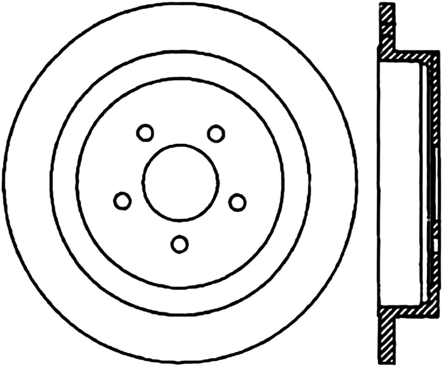 120.61076 Centric Premium Brake Rotor