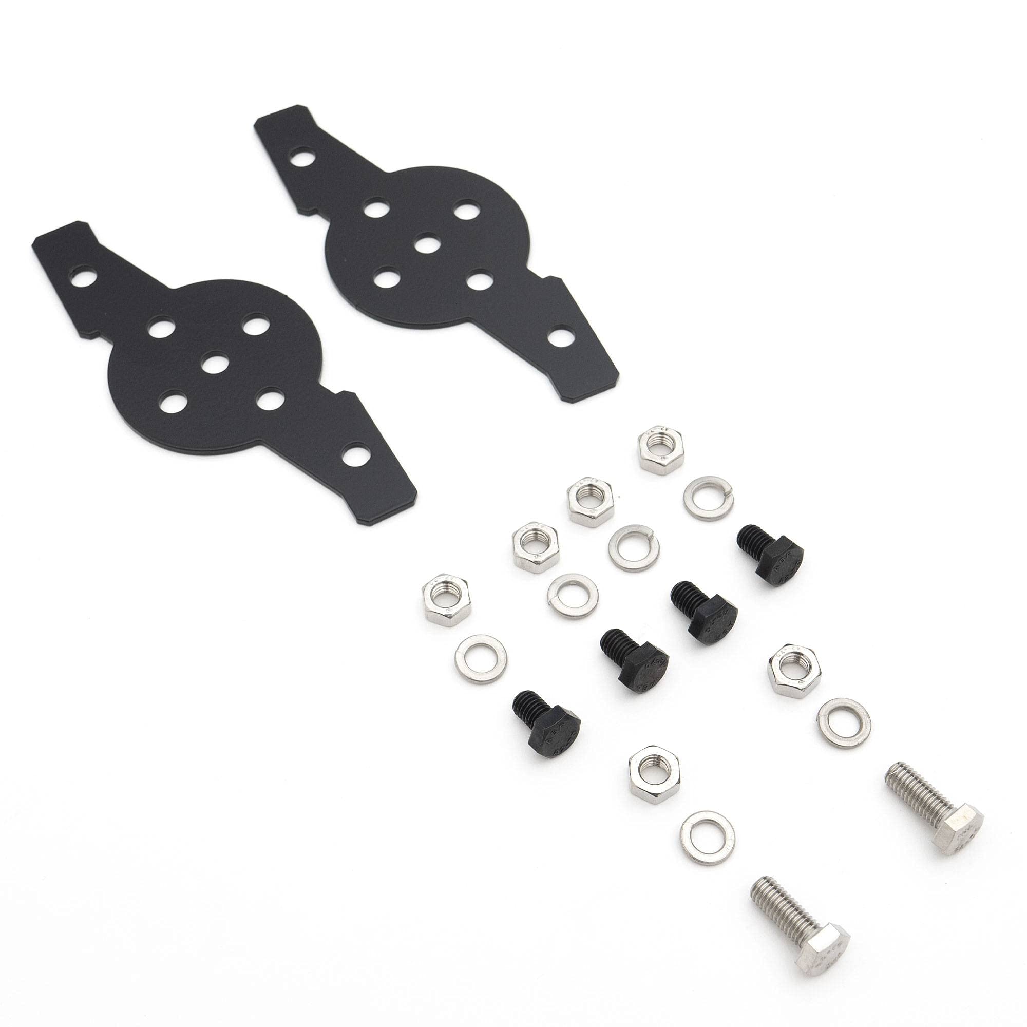 Hood Hinge Adapter Plate ZROADZ to mount (4) 3 Inch LED Pod Lights to Hood Hinge Bracket - PN #Z360002, Black